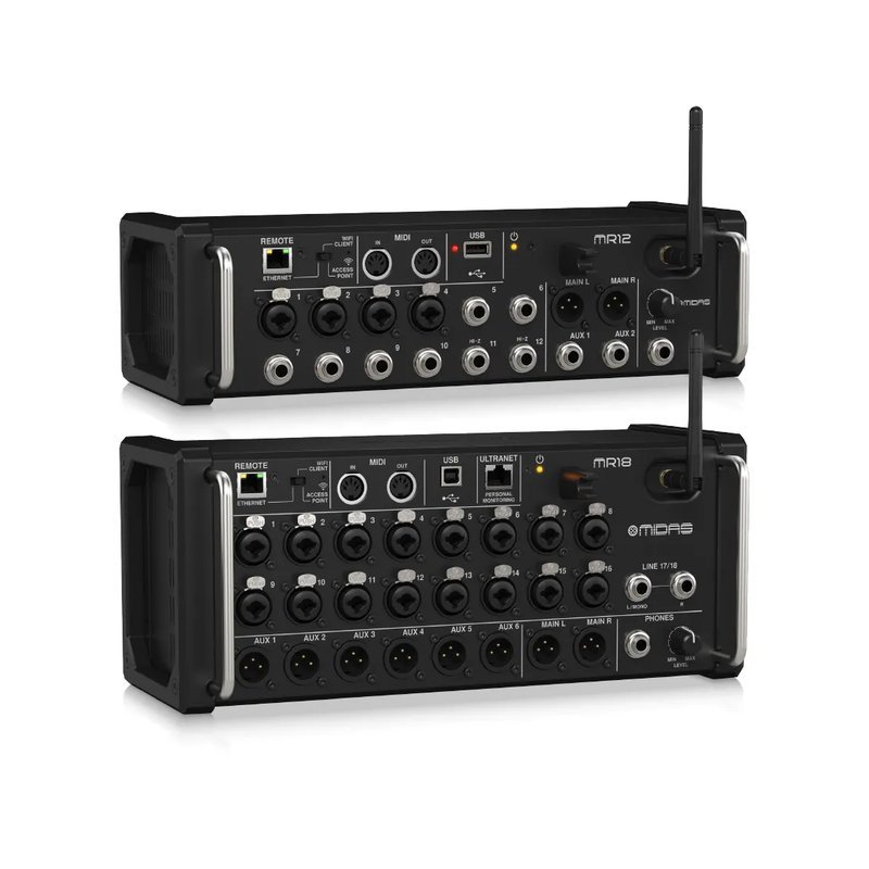 Midas Midas / MR系列 便攜式/機架式 數位混音器(MR12/MR18) — 三峽音響 / 音箱