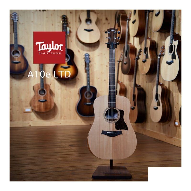 Taylor Taylor A10e LTD 烘烤雲杉 面單 夏威夷相思木背側板 X Bracing 附原廠琴袋 墨廠 Academy A10e — 三峽琴袋 / 琴盒