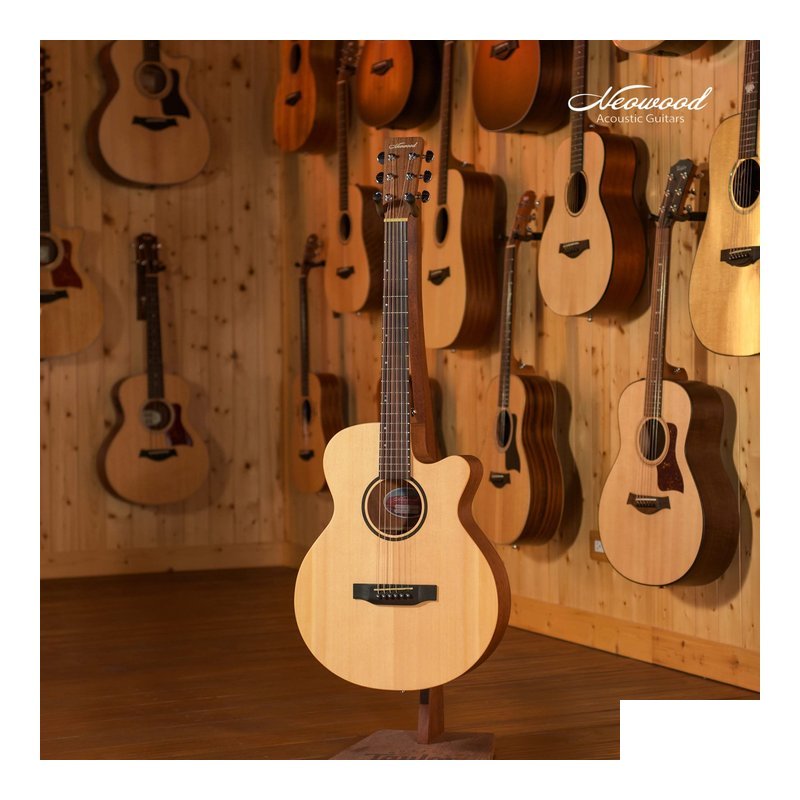 Neowood Neowood KG-SSF-1C 39吋 單板木吉他 Super Folk桶身 KeepGo系列 — 三峽木吉他 / 民謠吉他
