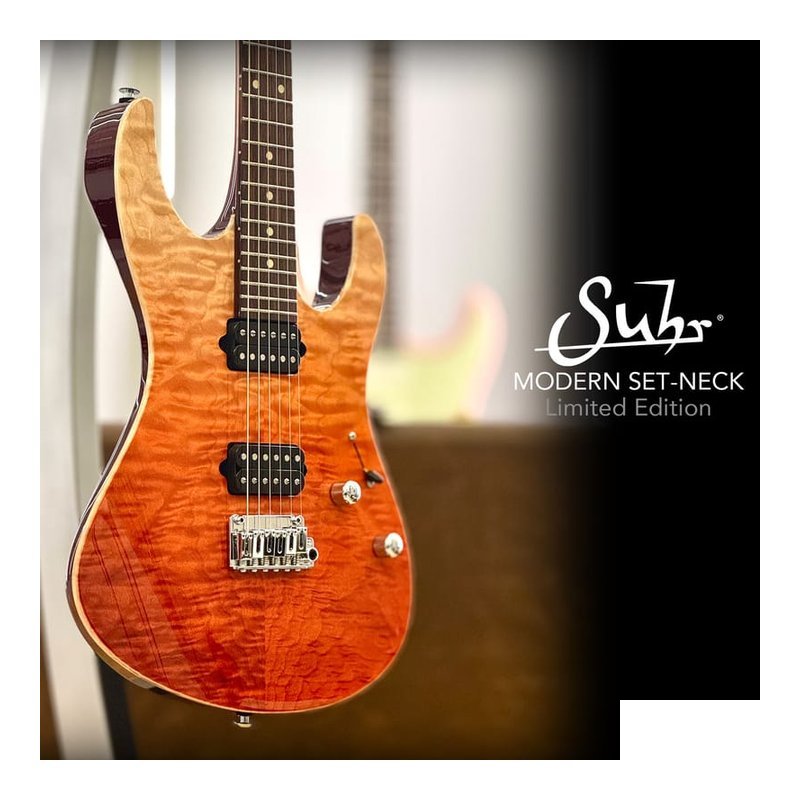限定款 Suhr Modern Set Neck LTD Orange Fade 電吉他 — 三峽電吉他