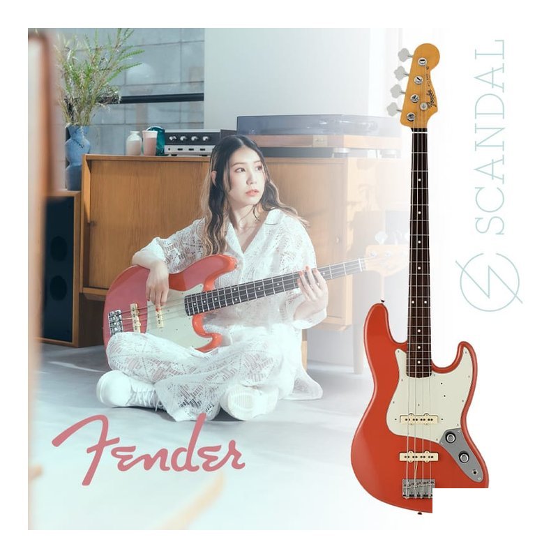 簽名款 Fender Japan SCANDAL Tomomi Jazz Bass 電貝斯 — 三峽貝斯
