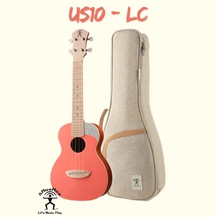 aNueNue aNueNue US-10 21吋 soprano 面單烏克麗麗 · 珊瑚橘 — 三峽烏克麗麗
